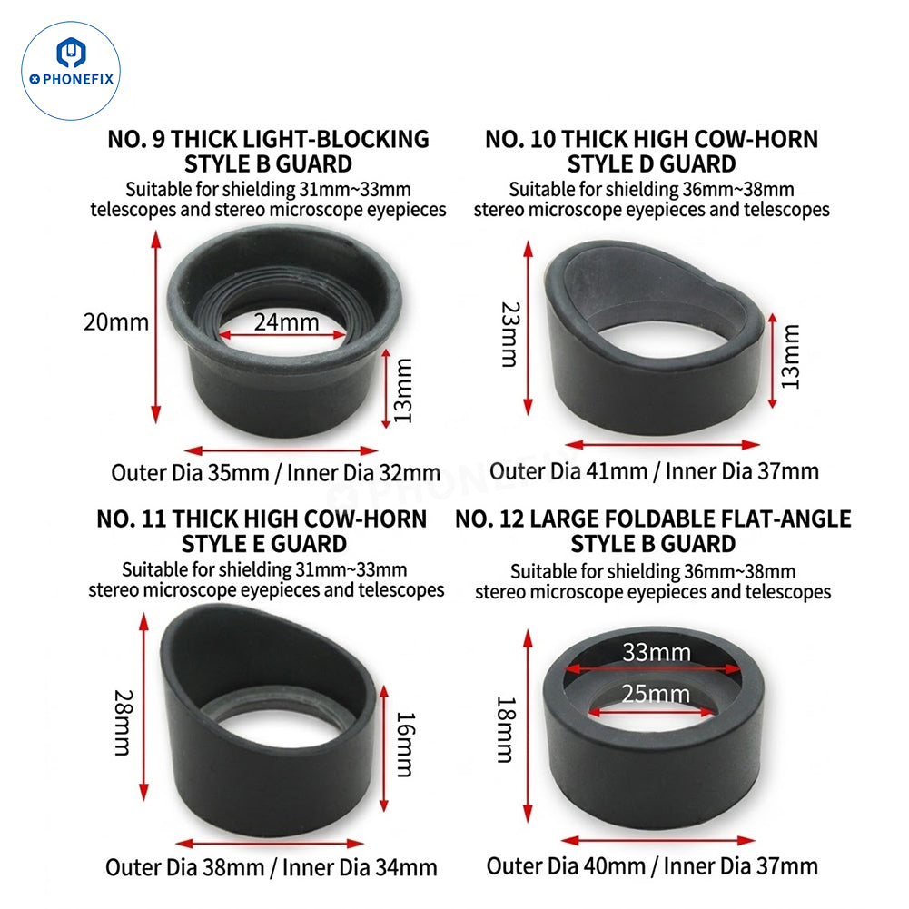 Microscope Rubber Eyecup Eye Shield Replacement Cover