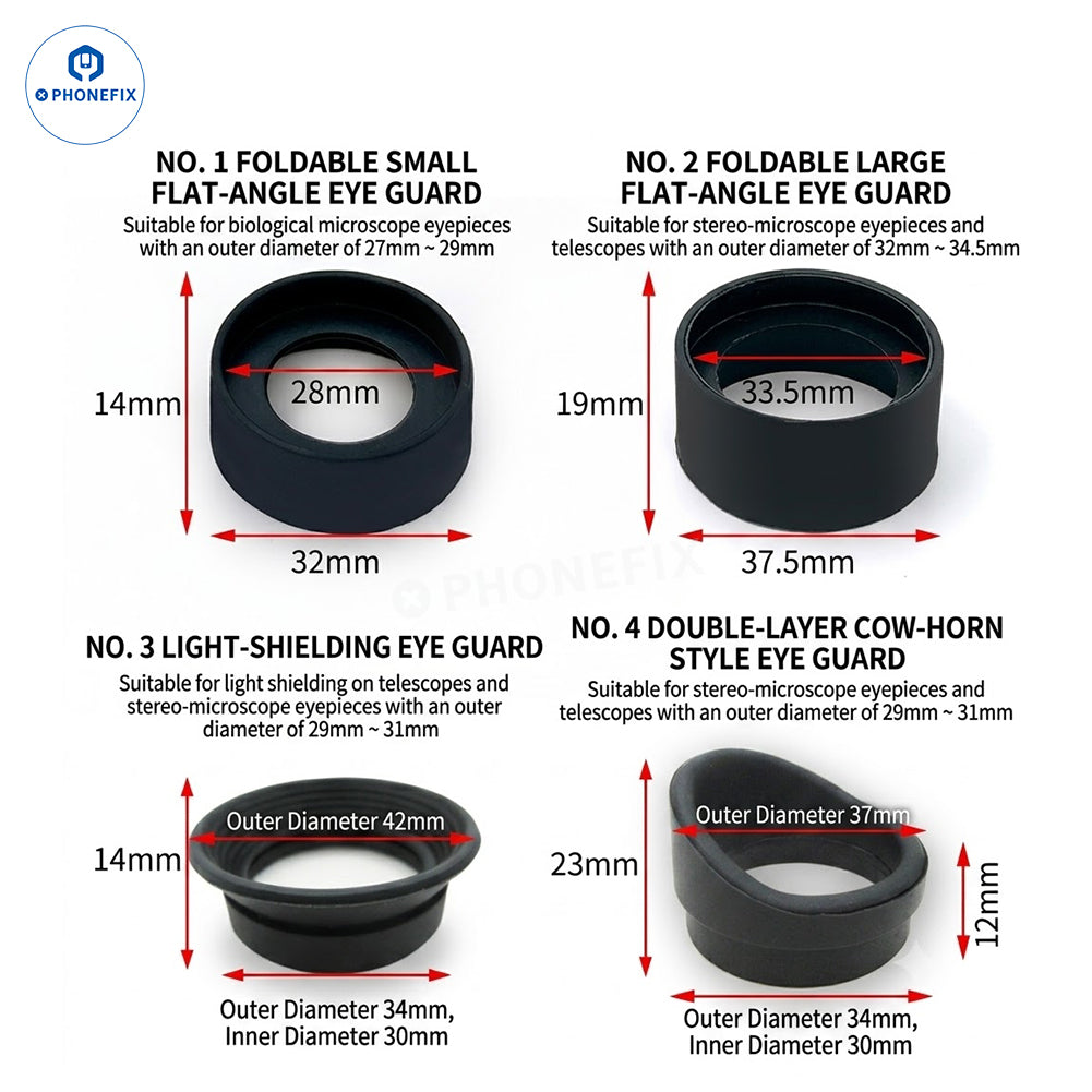 Microscope Rubber Eyecup Eye Shield Replacement Cover