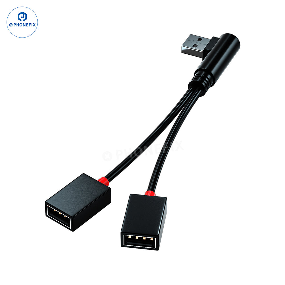 One-to-two USB Extender Splitter Cable for Mobile Phone Charging