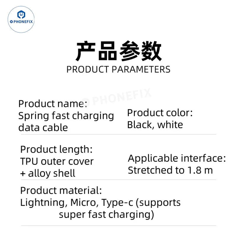 Câble de charge ultra-rapide CarPlay pour voiture, USB Type-C et Lightning - Équipe CHINA PHONEFIX SHOP