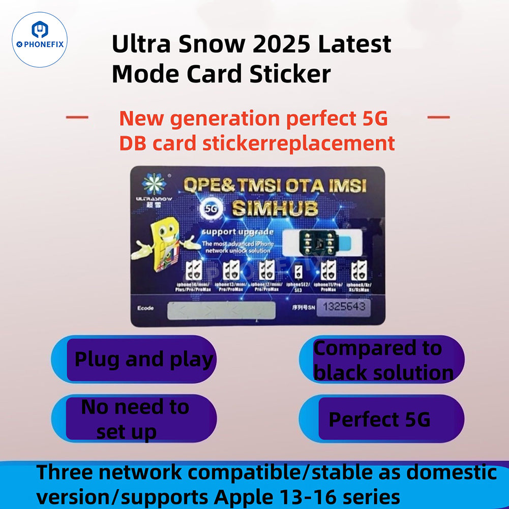 5G SIMHUB Pro Unlocking Card for iPhone 13-16 Pro Max Network