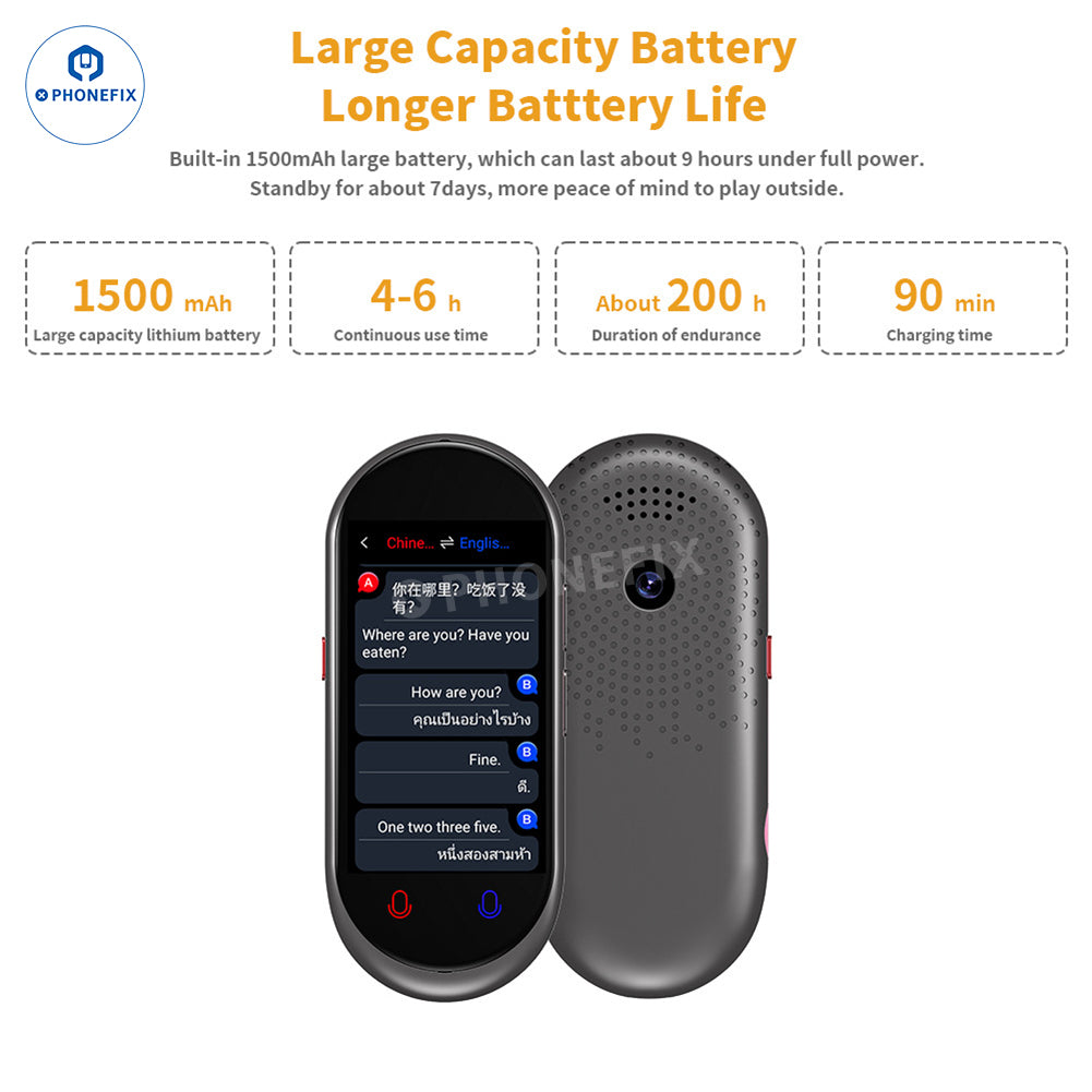 VORMOR Z6 Z8 Portable Translator Smart Offline Real Time Translation