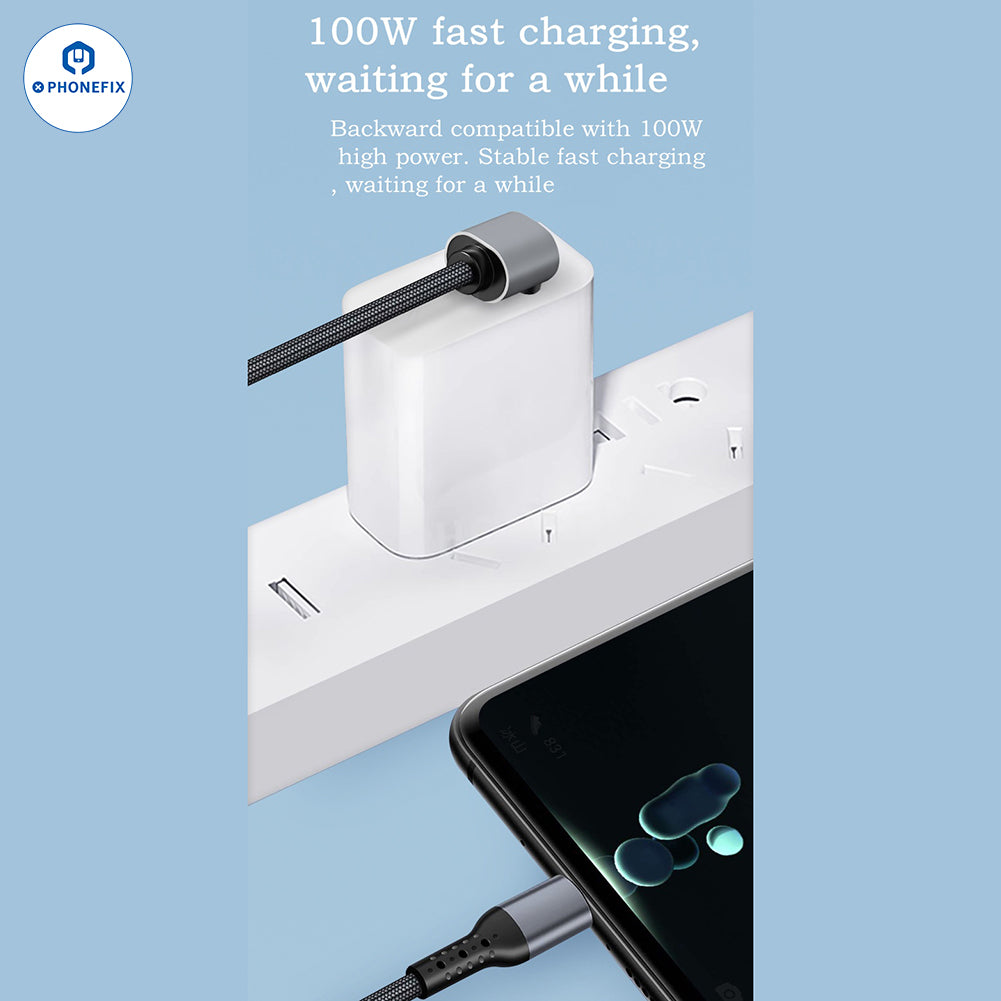 Elbow PD Fast Charging Data Cable Type-C Lightning for Mobile Phone