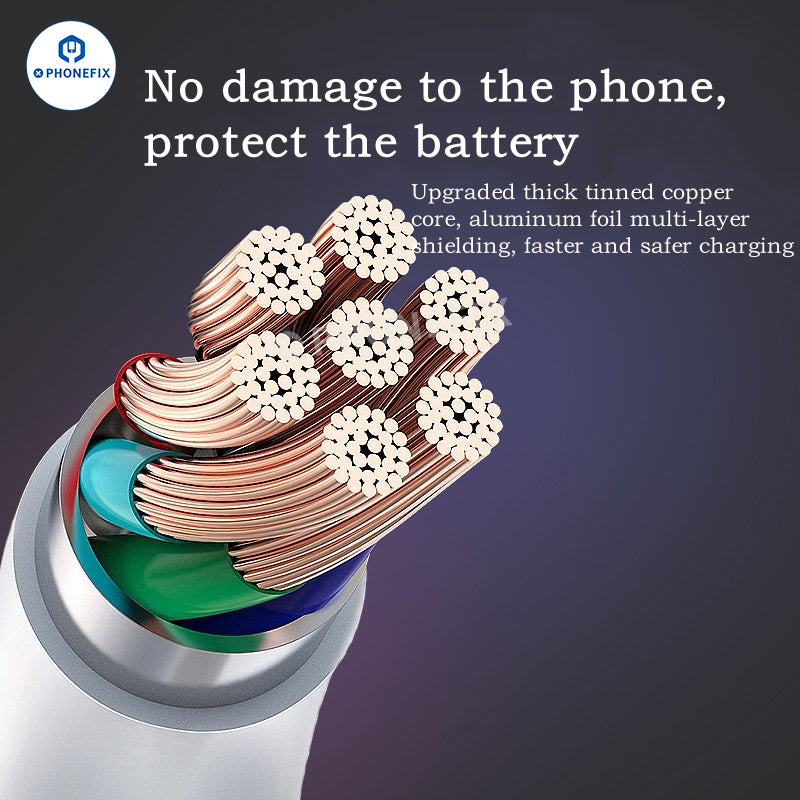 6A Fast Charging Data Cable Micro Type-C Lightning for iPhone Android