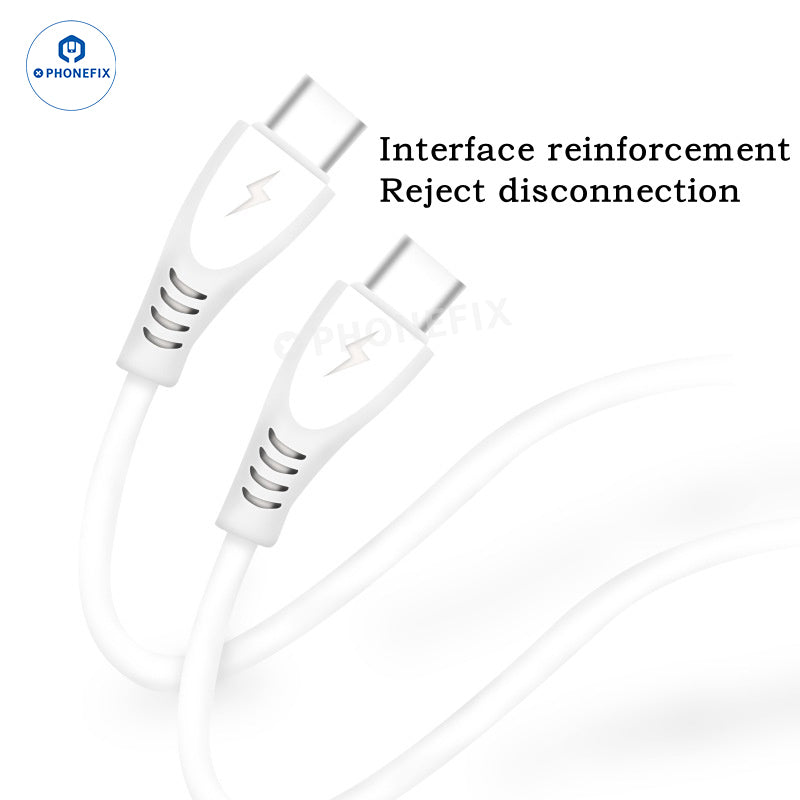 6A Fast Charging Data Cable Micro Type-C Lightning for iPhone Android