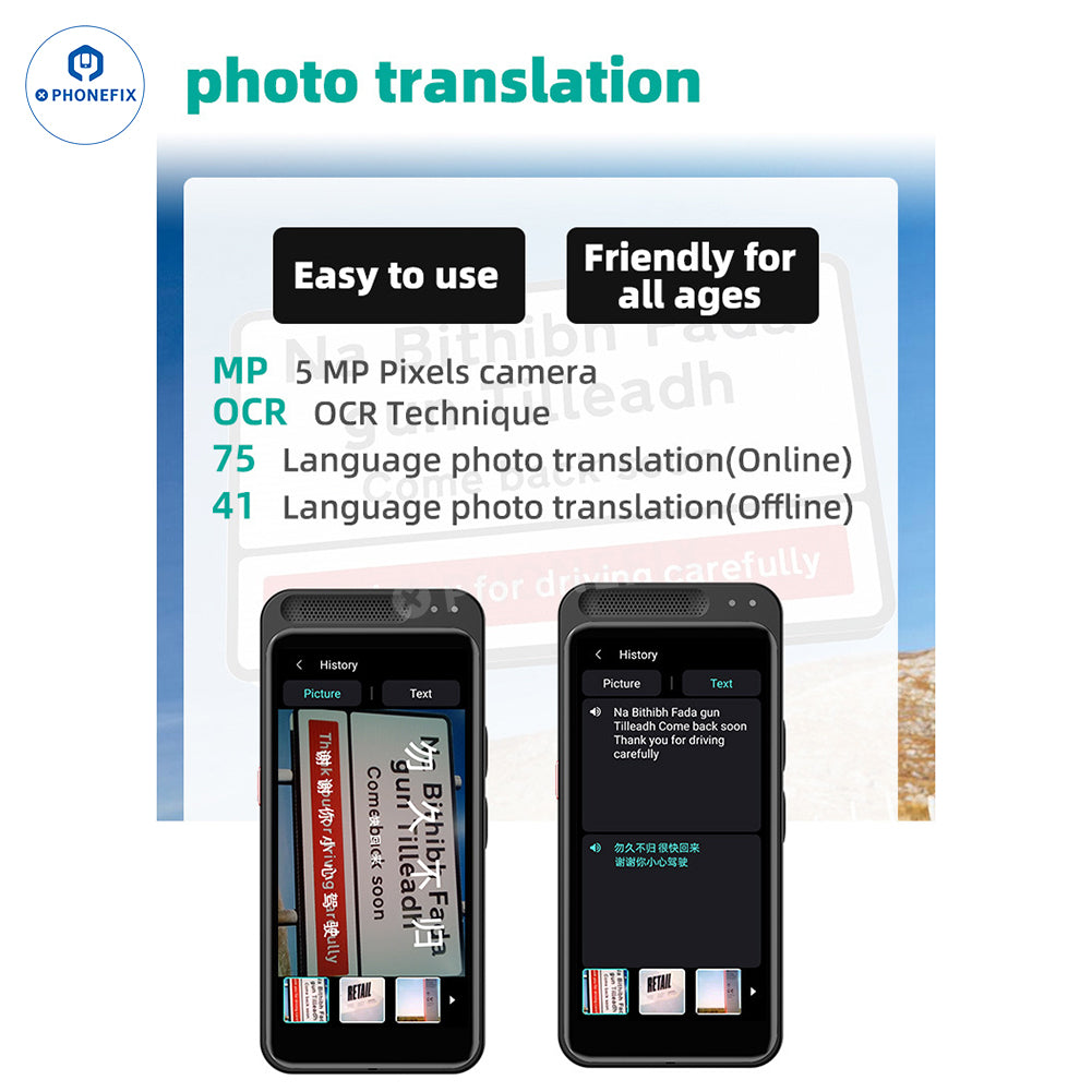 VORMOR Z6 Z8 Portable Translator Smart Offline Real Time Translation