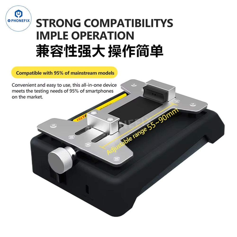 Electric power tool, OSS AT01 Phone Air Tightness Tester by PHONEFIX, used for waterproof and leak detection testing.