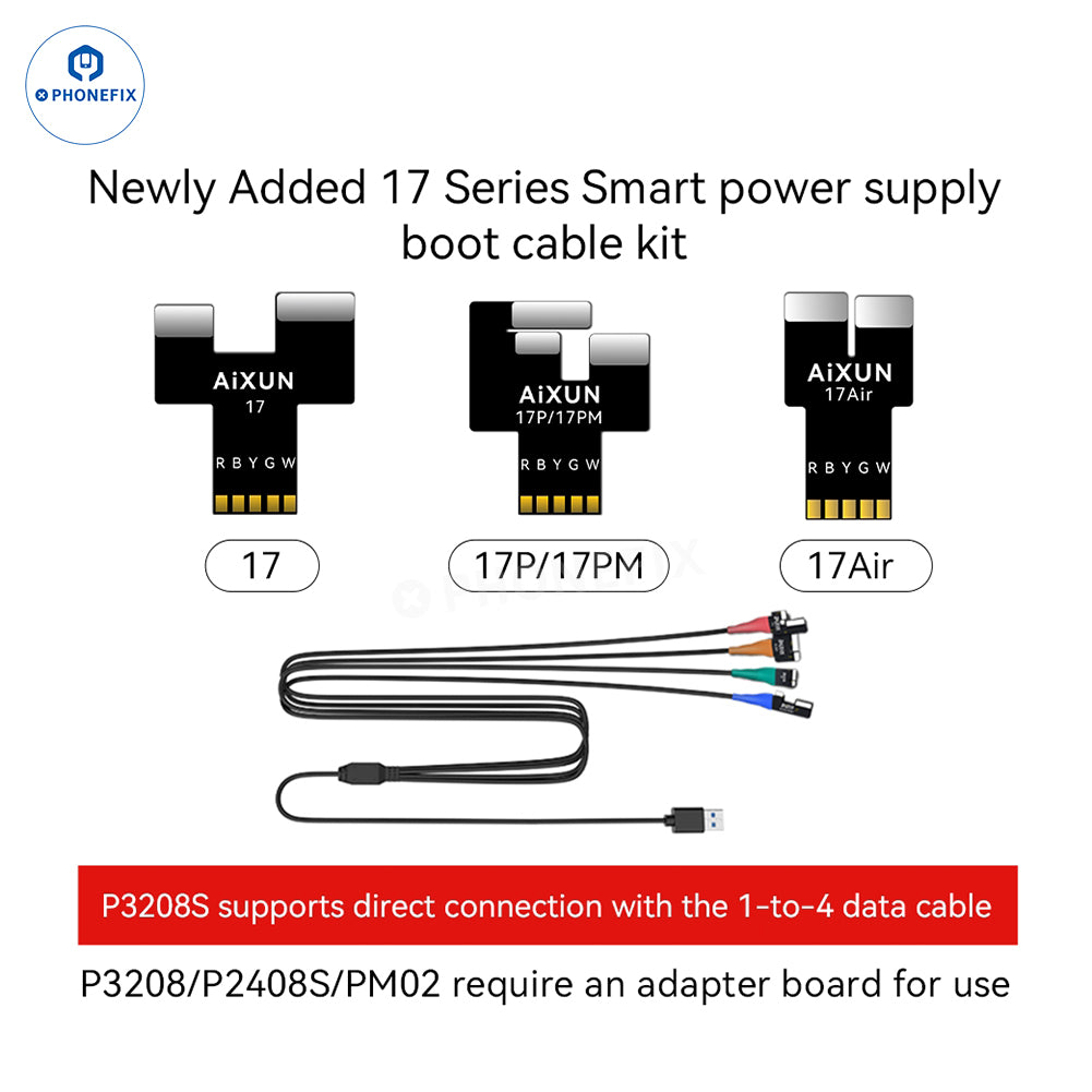 AIXUN P3208S 32V 15A Power Supply for iPhone 7-17 Pro Max Repair