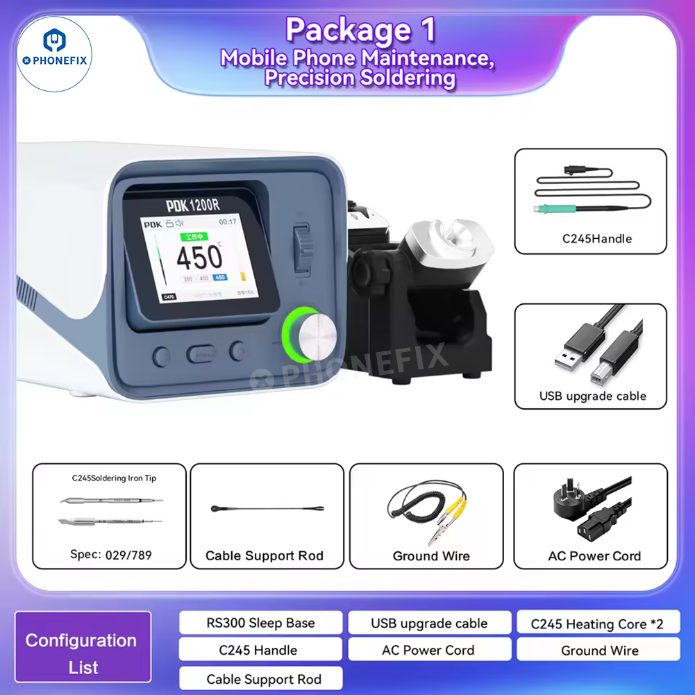 PDK1200R 400W Soldering Station With T470 Handle C470 Iron Tips - CHINA PHONEFIX SHOP Team