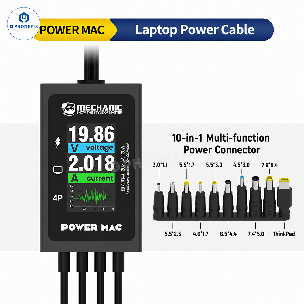 MECHANIC POWER MAC Multi-Port Boot Cable for MacBook Laptop