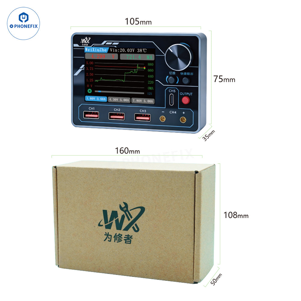 PTV1 PD Smart Power Supply with AI Current Analysis for Phone Repair