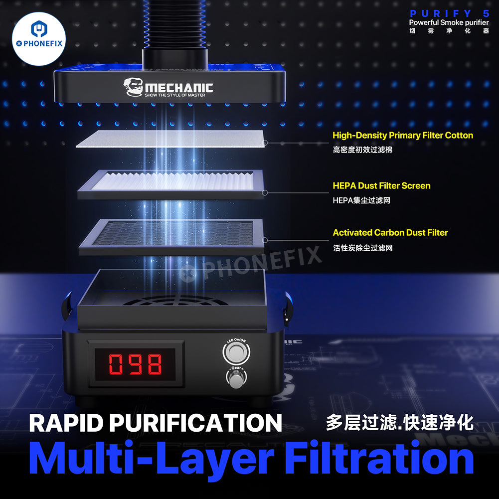 MECHANIC PURIFY 5 Soldering Smoke Purifier Fume Extractor