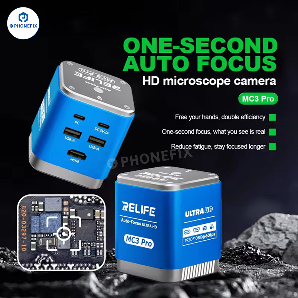 RELIFE MC5 4K 60FPS Microscope Camera for PCB Microsoldering