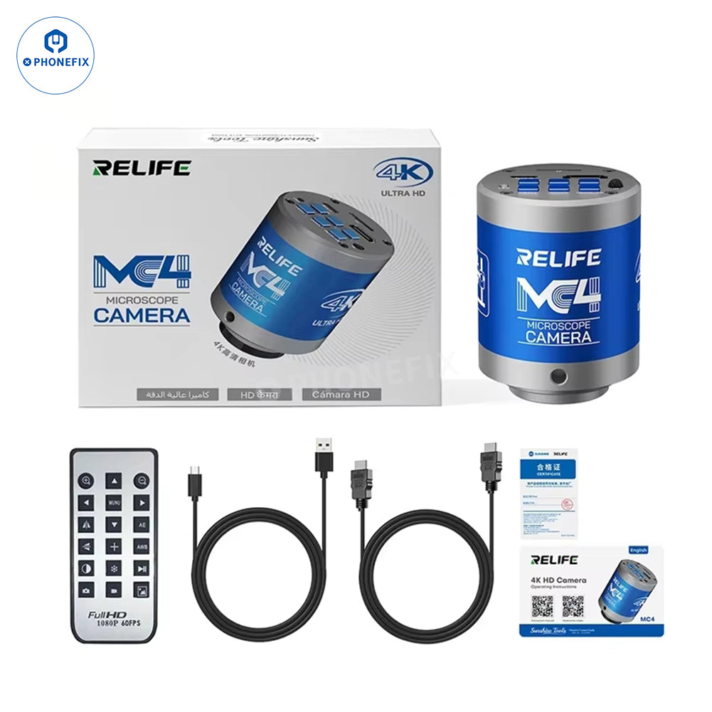 RELIFE MC5 4K 60FPS Microscope Camera for PCB Microsoldering