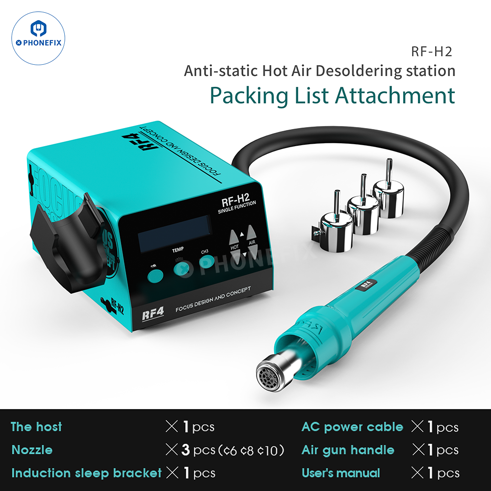 RF4 RF-H2 H3 H4 H5 Lead-free Hot Air Soldering Rework Station - CHINA PHONEFIX SHOP Team