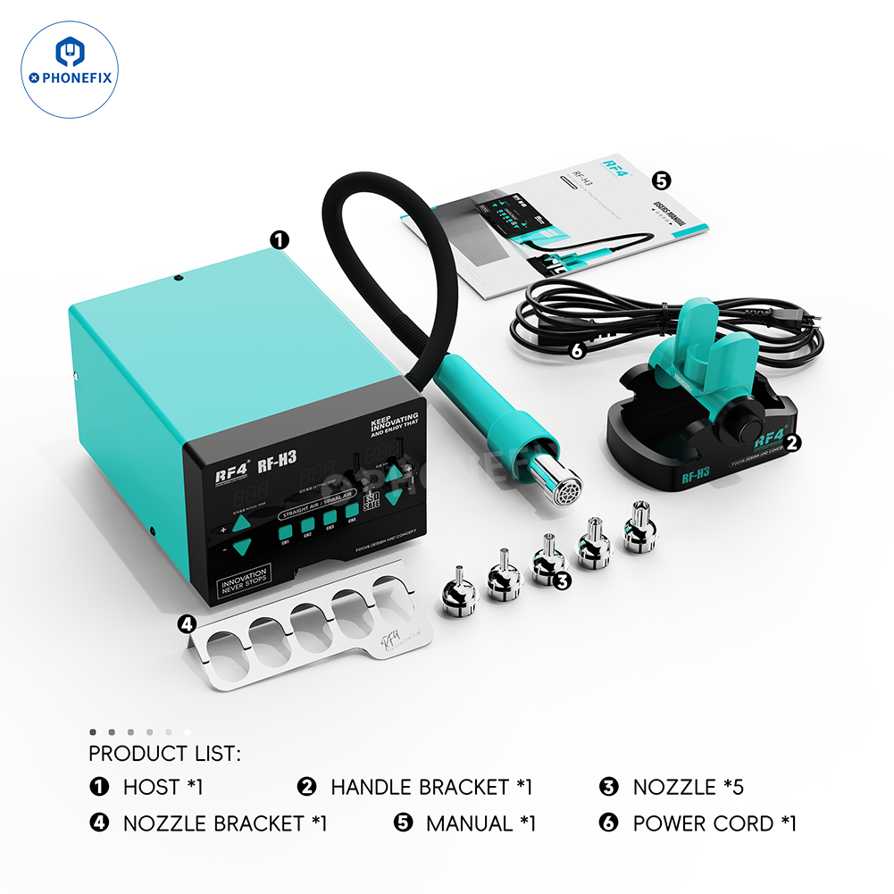 RF4 RF-H2 H3 H4 H5 Lead-free Hot Air Soldering Rework Station - CHINA PHONEFIX SHOP Team