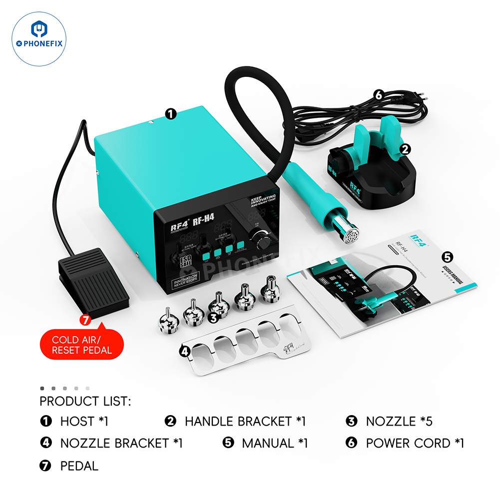 RF4 RF-H2 H3 H4 H5 Lead-free Hot Air Soldering Rework Station - CHINA PHONEFIX SHOP Team
