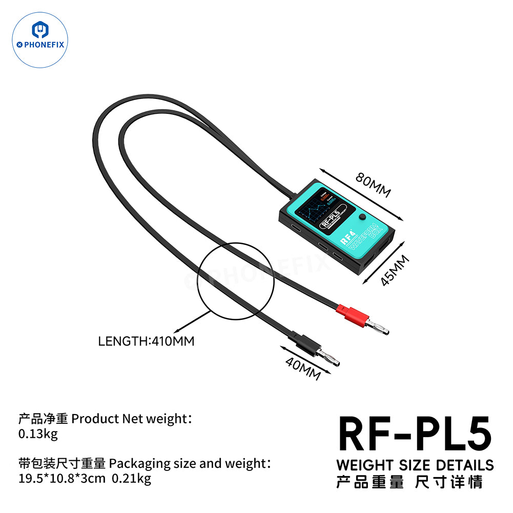 RF-PL5 Current Waveform Tester for iPhone Motherboard Diagnostics