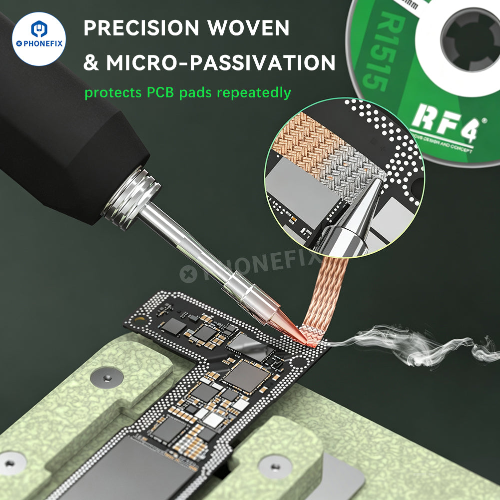 RF4 R1515 R2015 Low-Residue Desoldering Wick for PCB BGA Repair