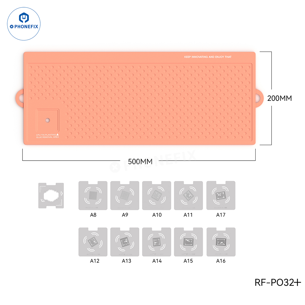 RF4 Heat Resistant Silicone Pad Aluminum Alloy Mat Microscope Base - CHINA PHONEFIX SHOP Team