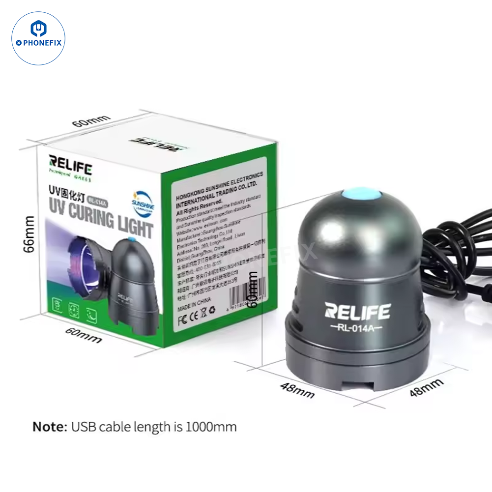 RELIFE RL-014 Series Portable UV Curing Lamp for UV Glue Phone Repair - CHINA PHONEFIX SHOP Team