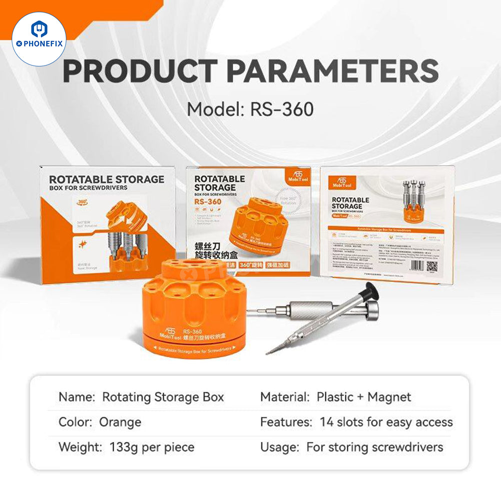 MobiTool RS-360 Rotating Screwdriver Storage Box