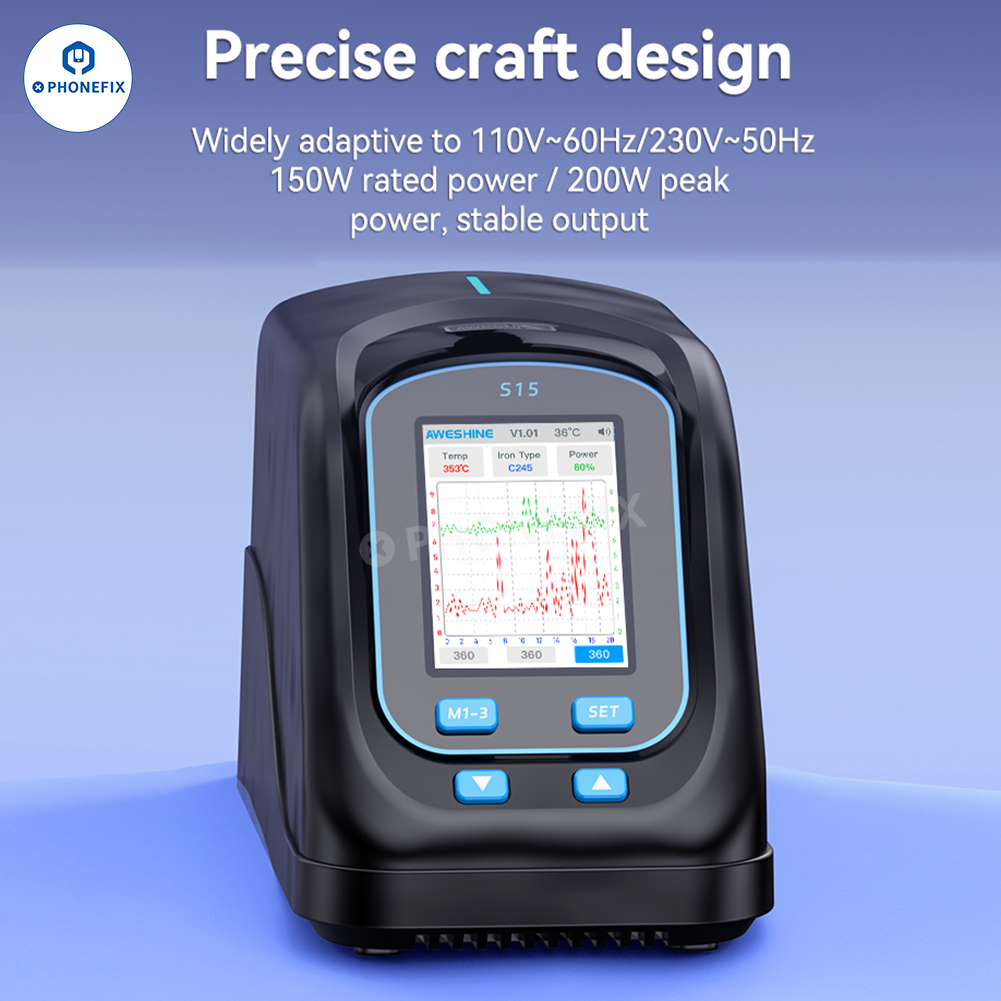 AWESHINE S15 Portable Smart Soldering Station with T245 Handle