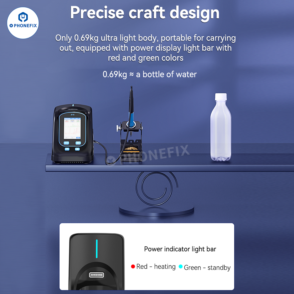 AWESHINE S15 Portable Smart Soldering Station with T245 Handle