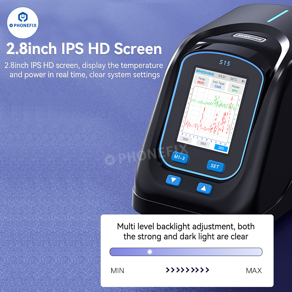 AWESHINE S15 Portable Smart Soldering Station with T245 Handle