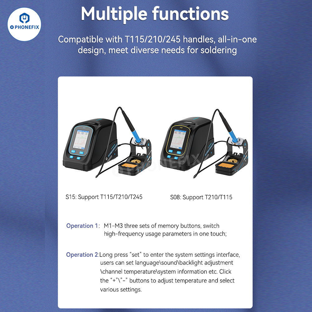 AWESHINE S15 Portable Smart Soldering Station with T245 Handle
