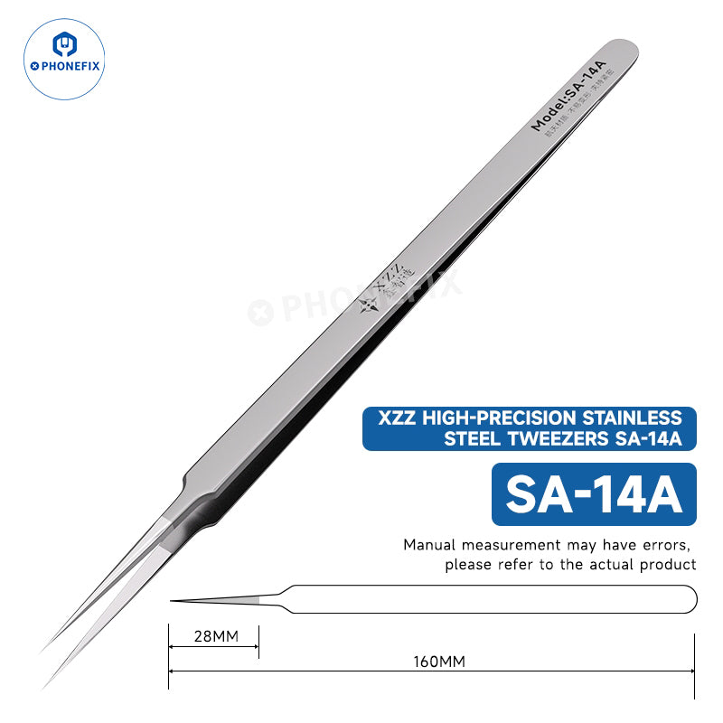 XZZ SS-11D SS-15 SA-14A SA-15A Stainless Steel Tweezers for Chip IC Repair - CHINA PHONEFIX SHOP Team