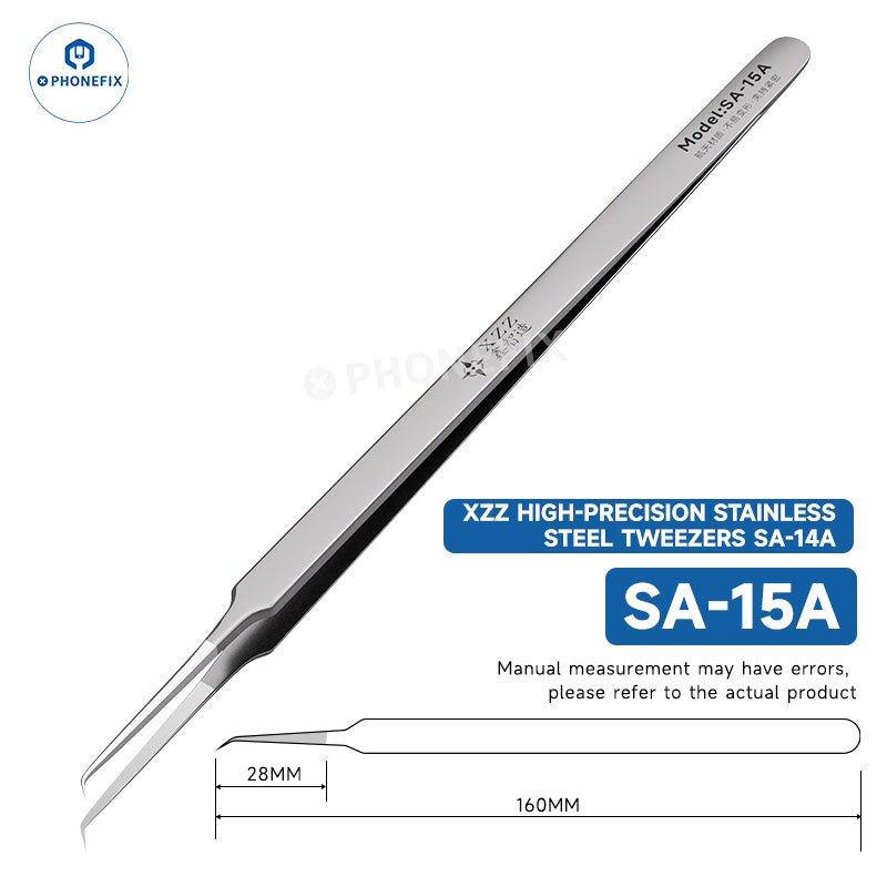 XZZ SS-11D SS-15 SA-14A SA-15A Stainless Steel Tweezers for Chip IC Repair - CHINA PHONEFIX SHOP Team