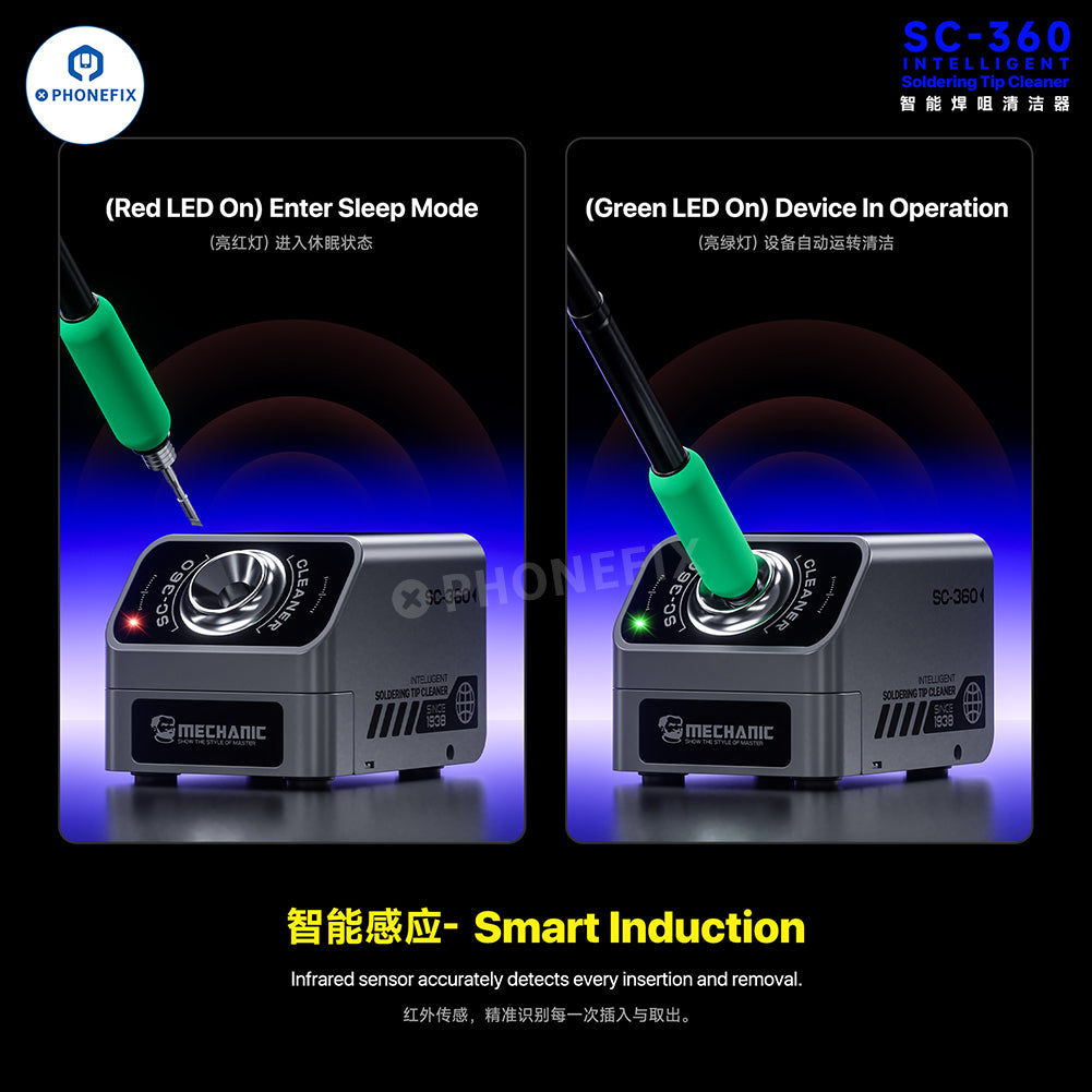 MECHANIC SC-360 Smart Electric Automatic Soldering Tips Cleaner