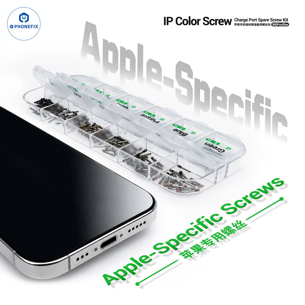2UUL SC13 Color Charging Port Screw Kit for iPhone X-17 Pro Max