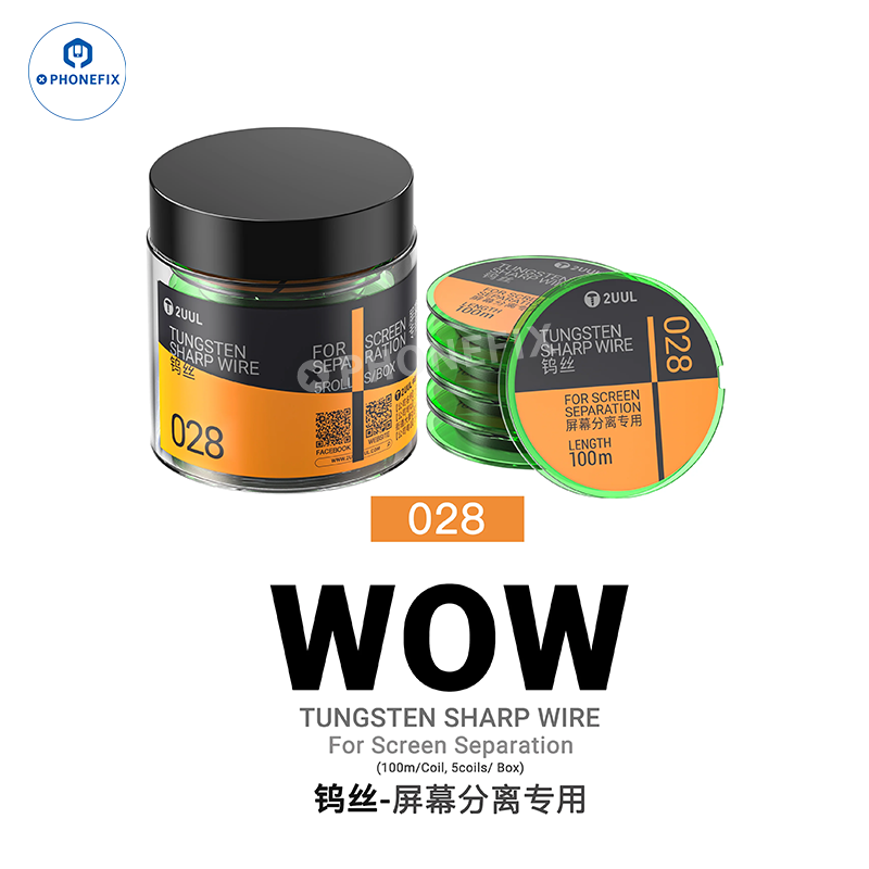 2UUL Tungsten Sharp 0.035/0.028/0.015mm Screen Separation Wire