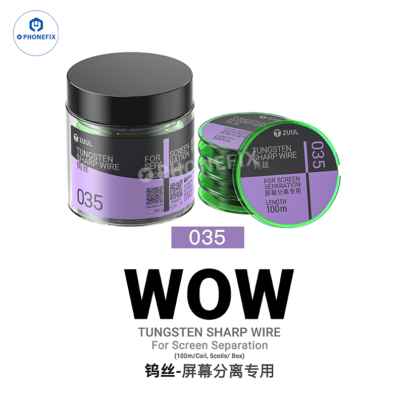 2UUL Tungsten Sharp 0.035/0.028/0.015mm Screen Separation Wire