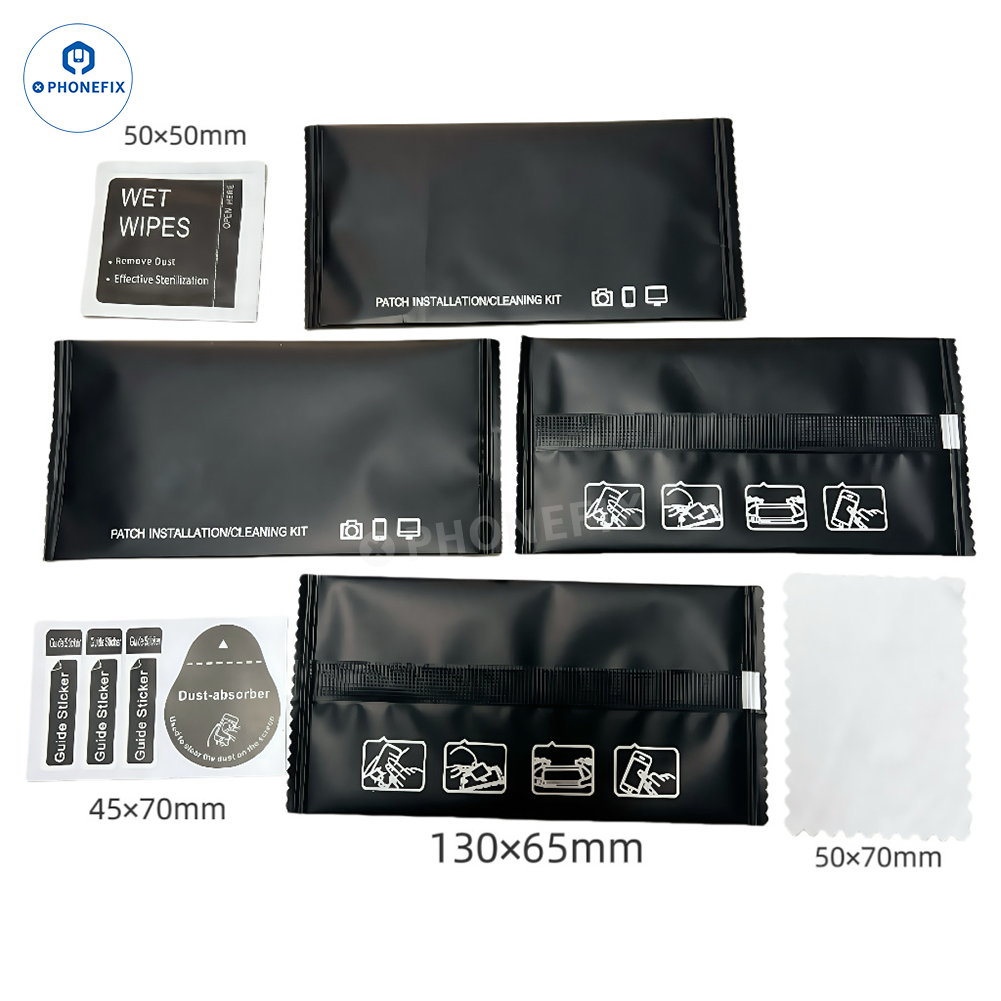 Alcohol Wet Dry Wipes Pack for Phone Screen Camera Lens Cleaning