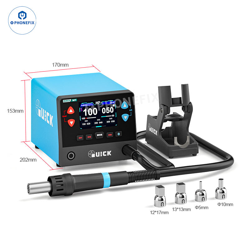QUICK M7 1000W Smart Hot Air Desoldering Station for Phone Repair