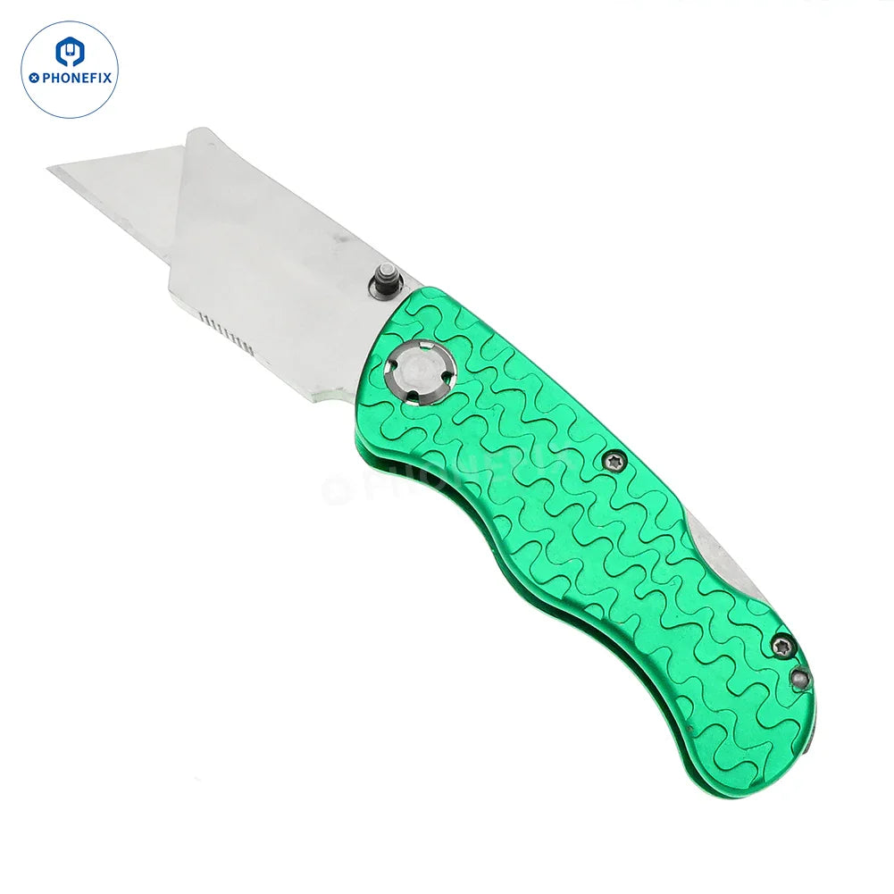 Metal-Handled Multifunctional Folding Utility Knife - CHINA PHONEFIX SHOP Team