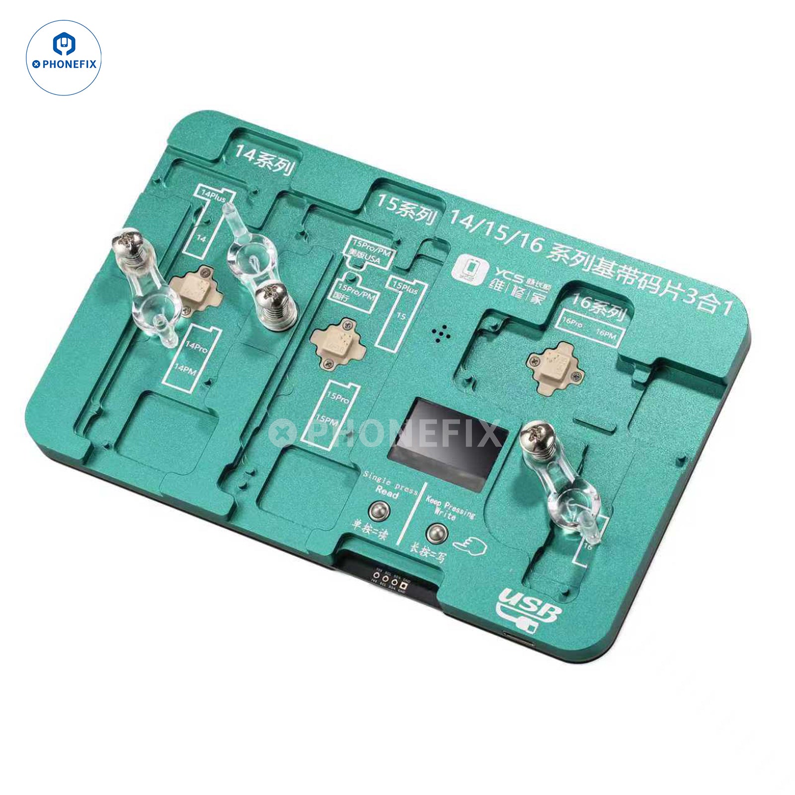 YCS iPhone 14/15/16 3-in-1 Baseband EEPROM Read Write Programmer