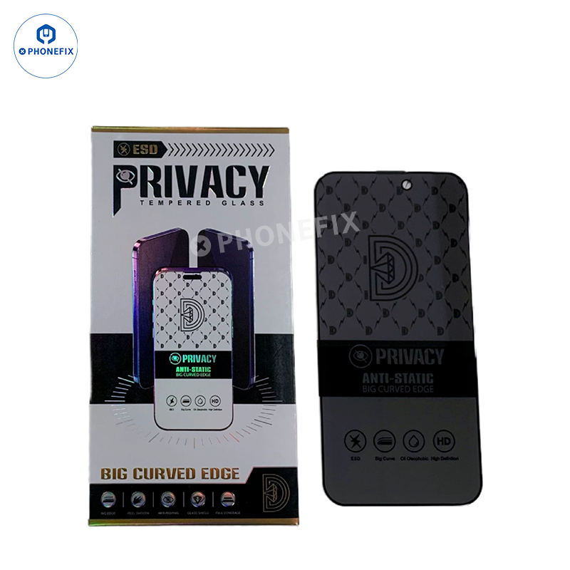 Tempered Glass Privacy Screen Protector for iPhone X-17 Pro Max