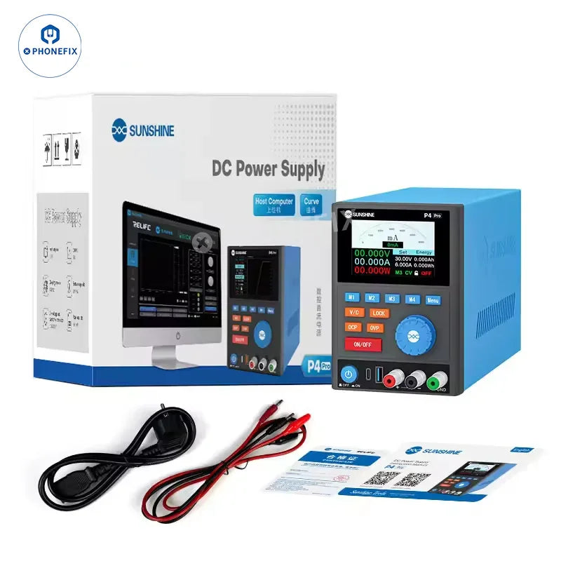 SUNSHINE P4 Pro 6A/30V Digital DC Regulated Power Supply - CHINA PHONEFIX SHOP Team