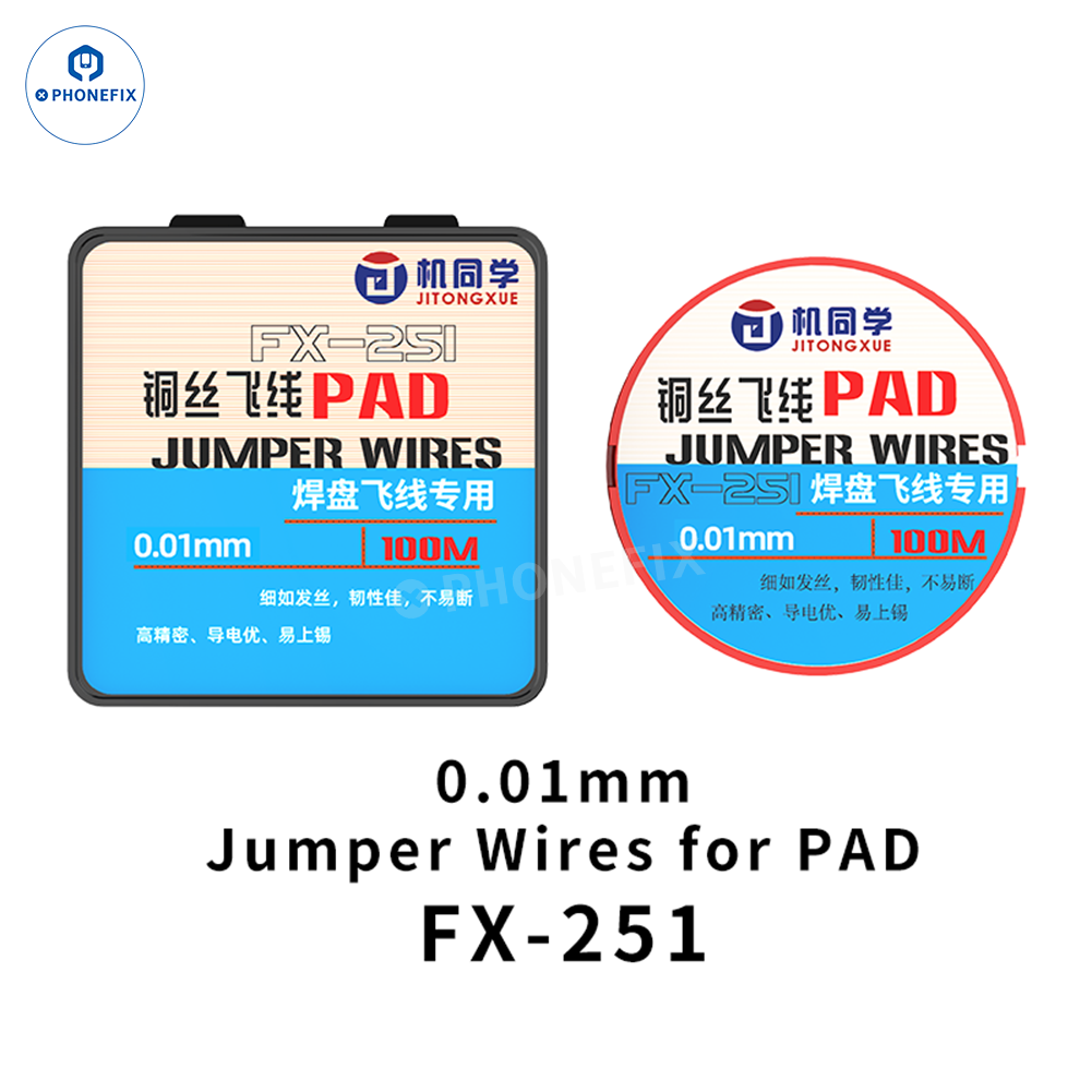 JTX Jumper Wires for Phone Motherboard CPU IC Pad Soldering Repair