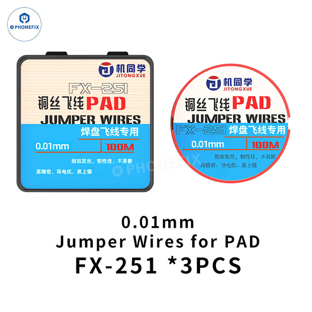 JTX Jumper Wires for Phone Motherboard CPU IC Pad Soldering Repair