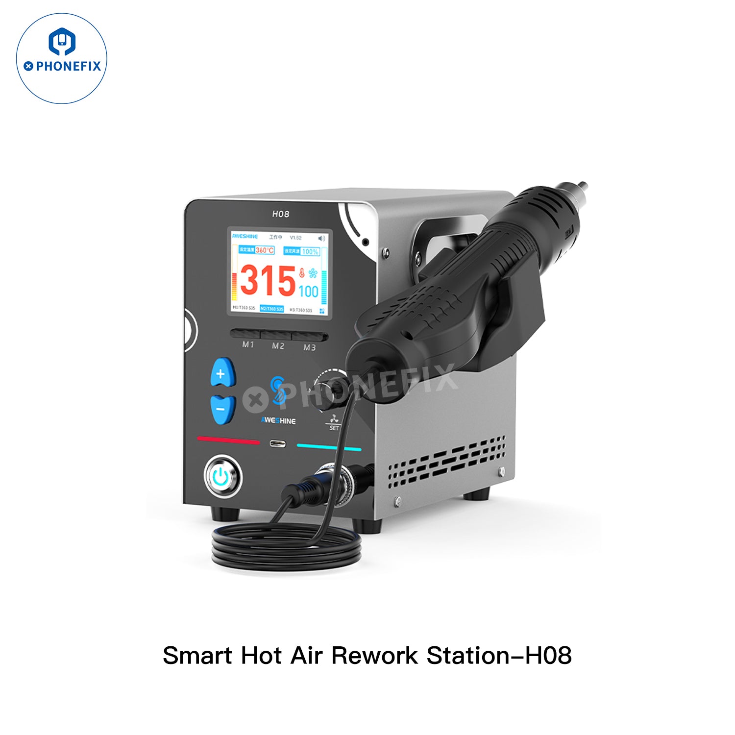 AWESHINE H08 H10 Hot Air Rework Station for Mobile Phone Repair