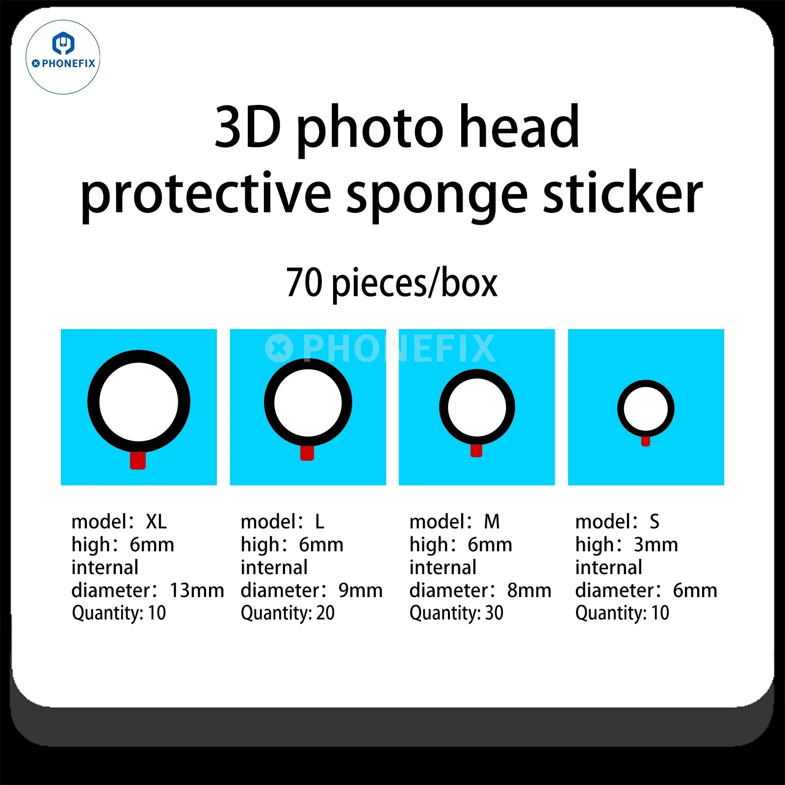 WYLIE Mobile Phone Camera 3D Protective Sponge Sticker - CHINA PHONEFIX SHOP Team