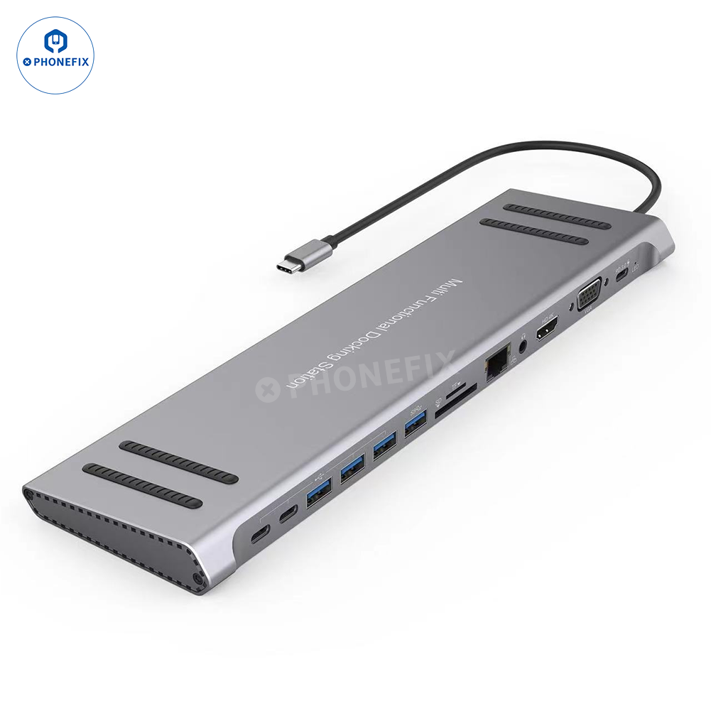 14 In 1 Type-C Docking Station PD Fast Charging For MacBook Laptop