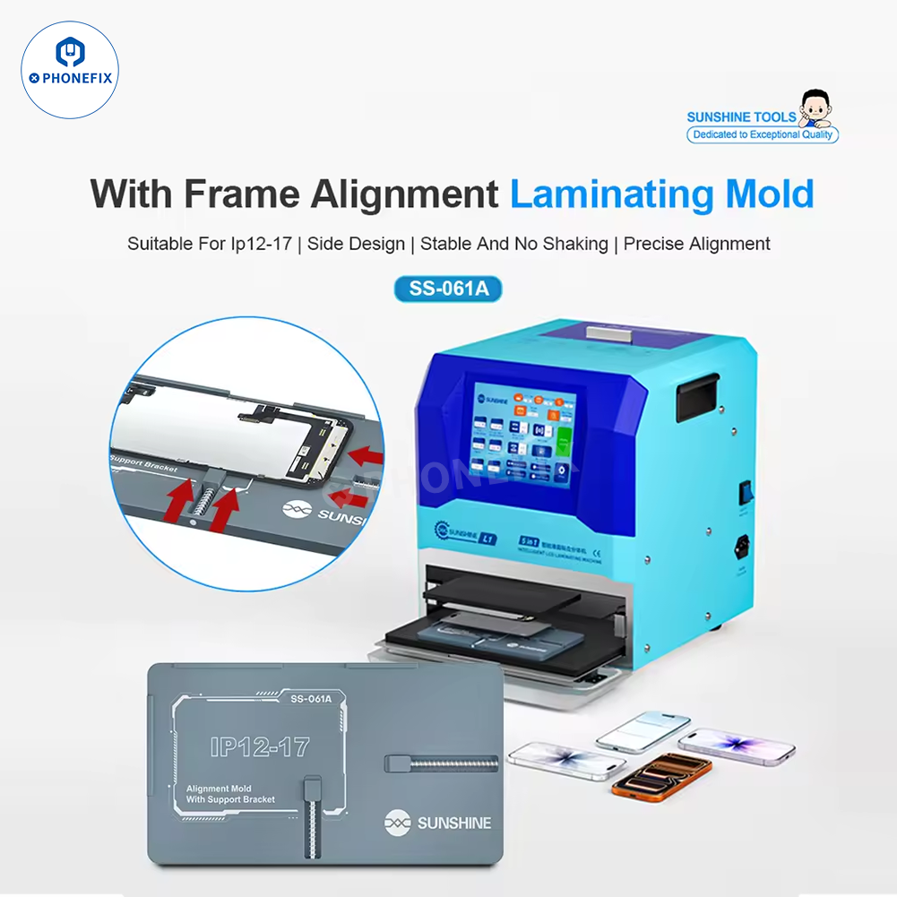 SUNSHINE SS-061A Screen Alignment Laminating Mold for iPhone 12-17 - CHINA PHONEFIX SHOP Team