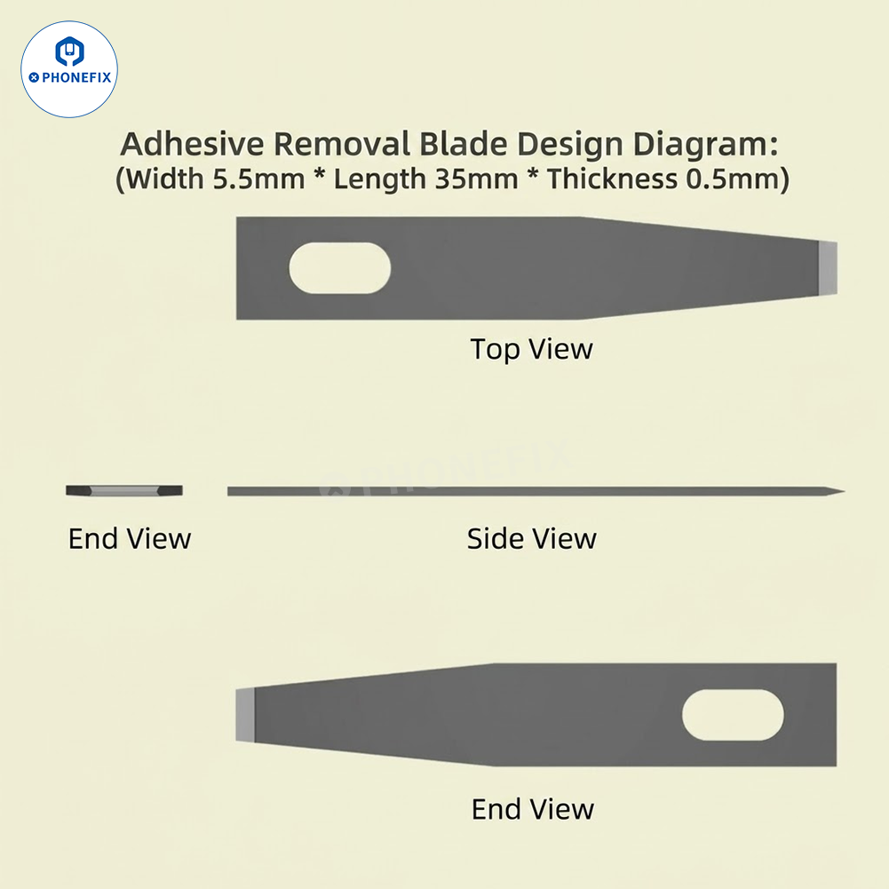 High Carbon Steel Scraper Blades for Phone Repair Glue Removal
