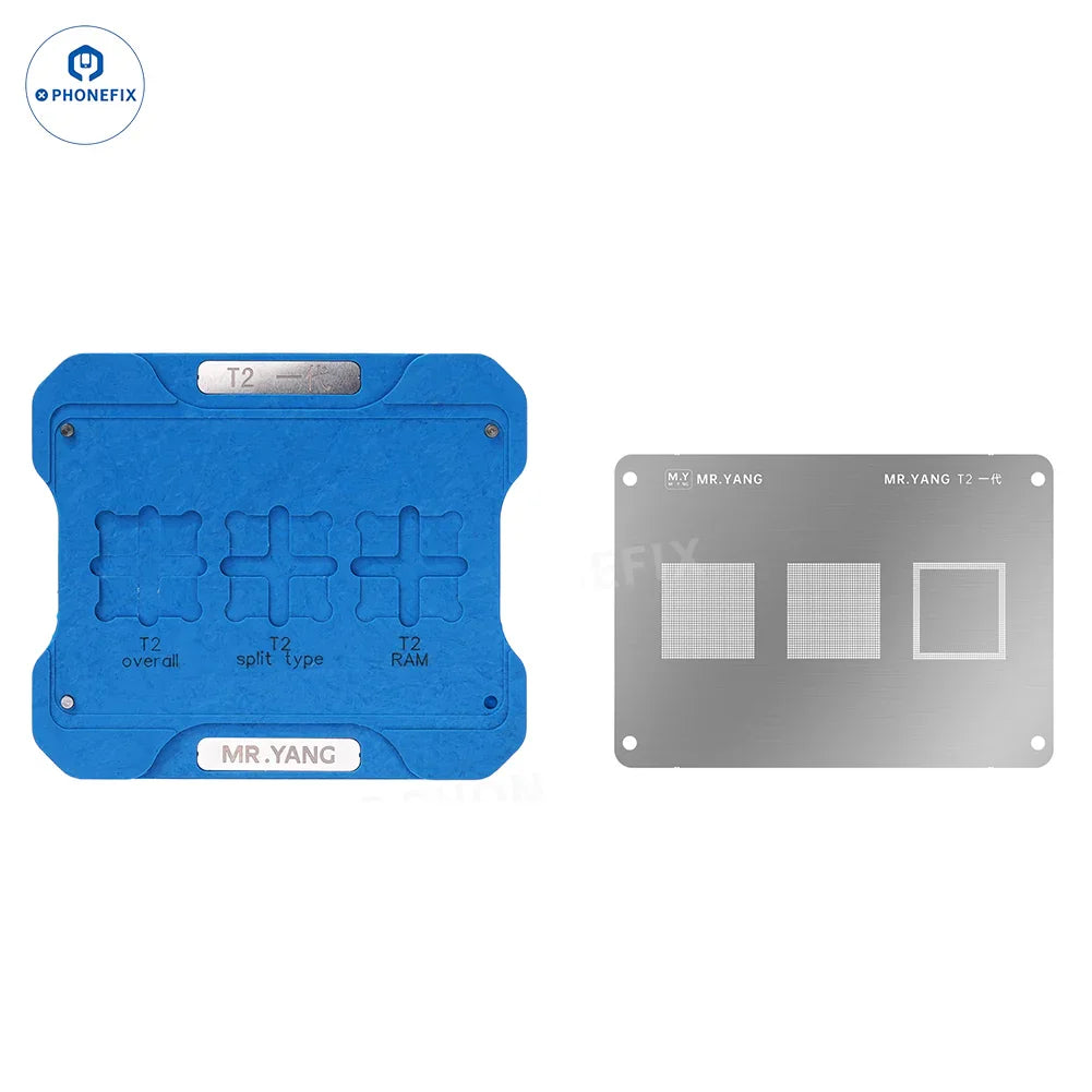 YCS M.Y DJI Drone RC2 T2 CPU IC Reballing Stencil Soldering Platform